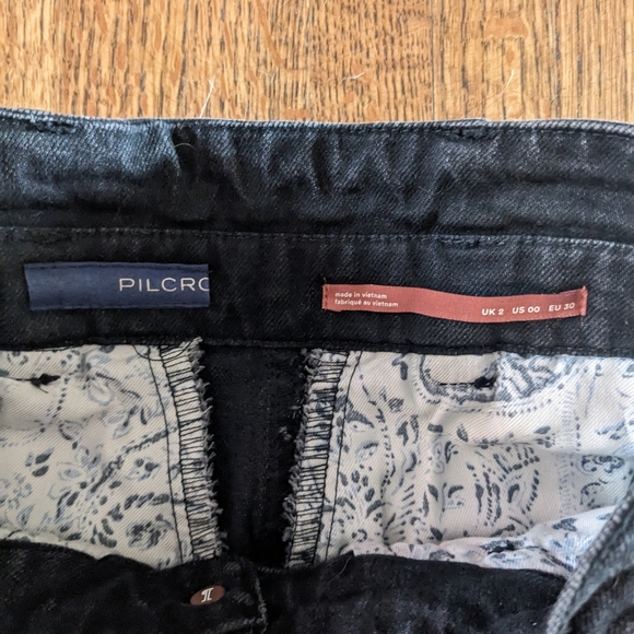 Anthropologie denim crossover skirt - Picture 3 of 3